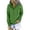 Green snap button hoodie women a1, variant on Women's Solid Color Snap Button Hooded Long Sleeve Pullover Sweatshirt Casual Snap Hoodie Trendy Fall Spring Outfit, Green S