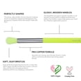 thumbnail image 6 of Docolor Eyeshadow Brush Set 15Pcs Neon Green Eyeshadow Blending Eyebrow Eyelash Eye Liners with Case, 6 of 11