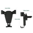 thumbnail image 3 of MTFun Universal Car Phone Holder Air Vent Mobile Mount Gravity Stand Cradle Cell Phone Holder Automatic Car Mount for 4.0-6.0 Inch Phone Black, 3 of 8