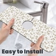 thumbnail image 6 of Xecao Vintage Stylized White Color for Kitchen Sink Splash Guard Faucet Mat , Faucet Guard & Draining mat, (15" X 5.5" ), 6 of 7