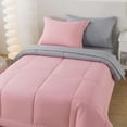 thumbnail image 6 of Mainstays 5-Piece Reversible Bed in a Bag with Laundry Tote, Solid Pink, Twin-XL, 6 of 14