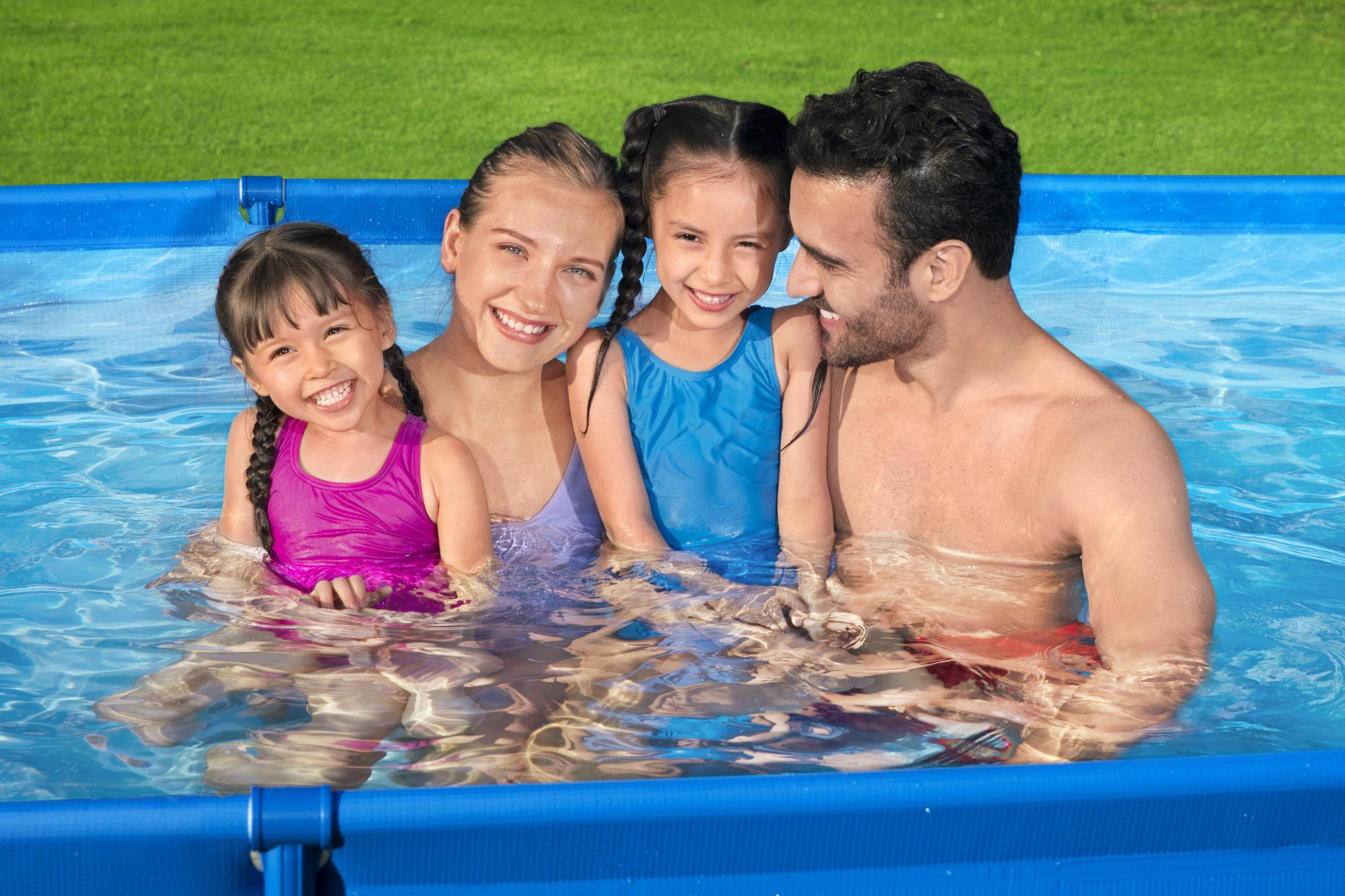 Bestway Steel Pro 9'10" x 6'7" x 26" Rectangle Above Ground Pool Swimming Pool