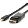 thumbnail image 3 of Rocstor Y10C167-B1 6Ft Usb-C To Displayport M/M 4K Supports Up To 4K 30Hz Black, 3 of 4