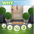 19 inch Artificial Plant Green Topiary Ball outdoor set of 2, UV