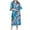 Blue, variant on Womens Pajama Sets Pajamas For Women Women Bathrobes Peacock Kimono Long Dressing Gown Japanese Robe Dress Nightgowns For Women Hot Pink L