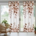 thumbnail image 5 of Outdoor Curtains for Patio Waterproof, Eucalyptus Leaves Outdoor Privacy Panels Grommet, Grey Pink Summer Botanical Watercolor Weeping Blackout Outside Curtains for Porch/Cabana 54"x108", 1 Panel, 5 of 8