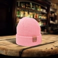 thumbnail image 5 of Cenuakty Parent-Child Beanie Hat Mother  Kids Winter Warm Cable Knit Hat Pig Nose Label Family Matching Crochet Cap, 5 of 5
