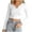 White, variant on Annhoo Cropped Tops for Women Fall Long Sleeve Scoop Neck V Notch Shirts Comfy Knit Ribbed Slim T-Shirts