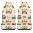 thumbnail image 1 of LAKIMCT Colorful Camper Bus Car Seat Covers Vehicle Front Seat Covers Universal Fit Seat Protector, 1 of 1
