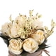 thumbnail image 4 of Flores Artificiales, Toque Real Decoración de Flores Artificiales, Sede Artificial Rosa Nupcial Boda Jarrón de Cerámica Bricolaje para Fiesta de Bodas Decoració del Jardín, 4 of 7