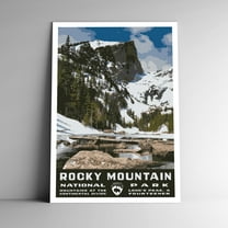 Rocky Mountain National Park Vintage Travel Poster / Postcard WPA Style Retro Colorado