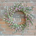 thumbnail image 3 of 22" Two-Tone Pink Buttercup Wreath, 3 of 4