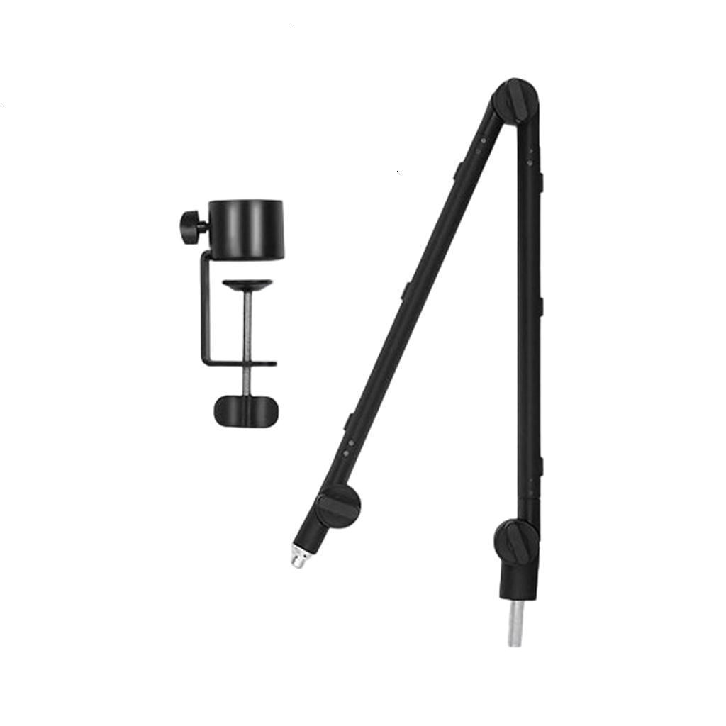 Foldable Microphone Suspension Scissor Arm With 39 Inch Reach And Built In Storage Tray For Content Creators