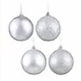 thumbnail image 3 of Vickerman N591207A Boule Argentée 4,75 Po 4 Finitions Assortiment 4-Boîte, 3 of 3