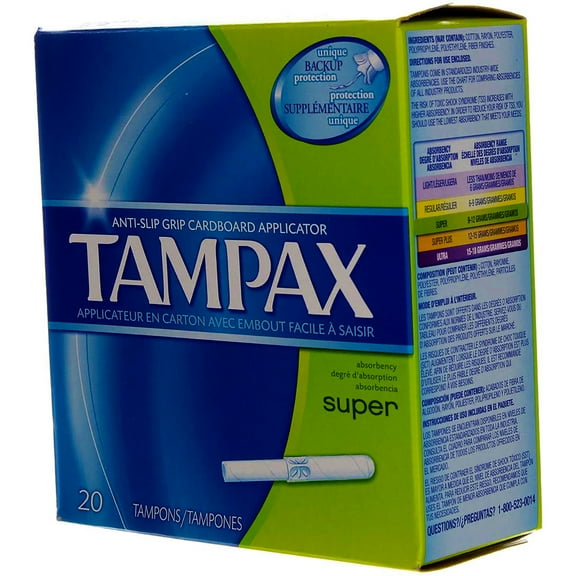 Tampax Tampons Super 20 Each (Pack of 3)