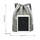 thumbnail image 2 of Mochila con cordón para gimnasio resistente al agua con bolsillos de malla para mujeres y hombres, 2 of 9