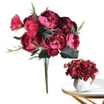 Clearance! Artificial Peony Flowers Peony Flowers Faux Peonies with Hydrangea Flower Bouquets for Wedding Home Decor Floral Arrangements Table Centerpieces