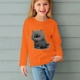 thumbnail image 5 of Ugoldhm Girls Boys Casual Tops Crewneck Cute Cat Print Tunic Tees Fall Trendy Long Sleeve Shirts, 5 of 5
