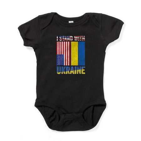 

CafePress - I Stand With Ukraine Support Ukrainian A Body Suit - Cute Infant Bodysuit Baby Romper