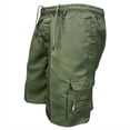 thumbnail image 3 of Pantalones cortos de verano para hombre, pantalones casuales, pantalones de peto, 5 puntos, bolsillo grande, cintura elástica, 3 of 4