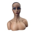 thumbnail image 4 of Milaget Female Mannequin Head Display Model Makeup Realistic for Eyeglasses Hat Shop Brown, 4 of 9