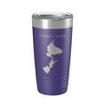 thumbnail image 1 of Hosmer Lake Map Tumbler Travel Mug Insulated Laser Engraved Coffee Cup Oregon 20 oz Purple, 1 of 1