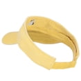 thumbnail image 2 of Schnauzer Head Embroidered Pro Style Cotton Washed Visor - Lemon Yellow OSFM, 2 of 5