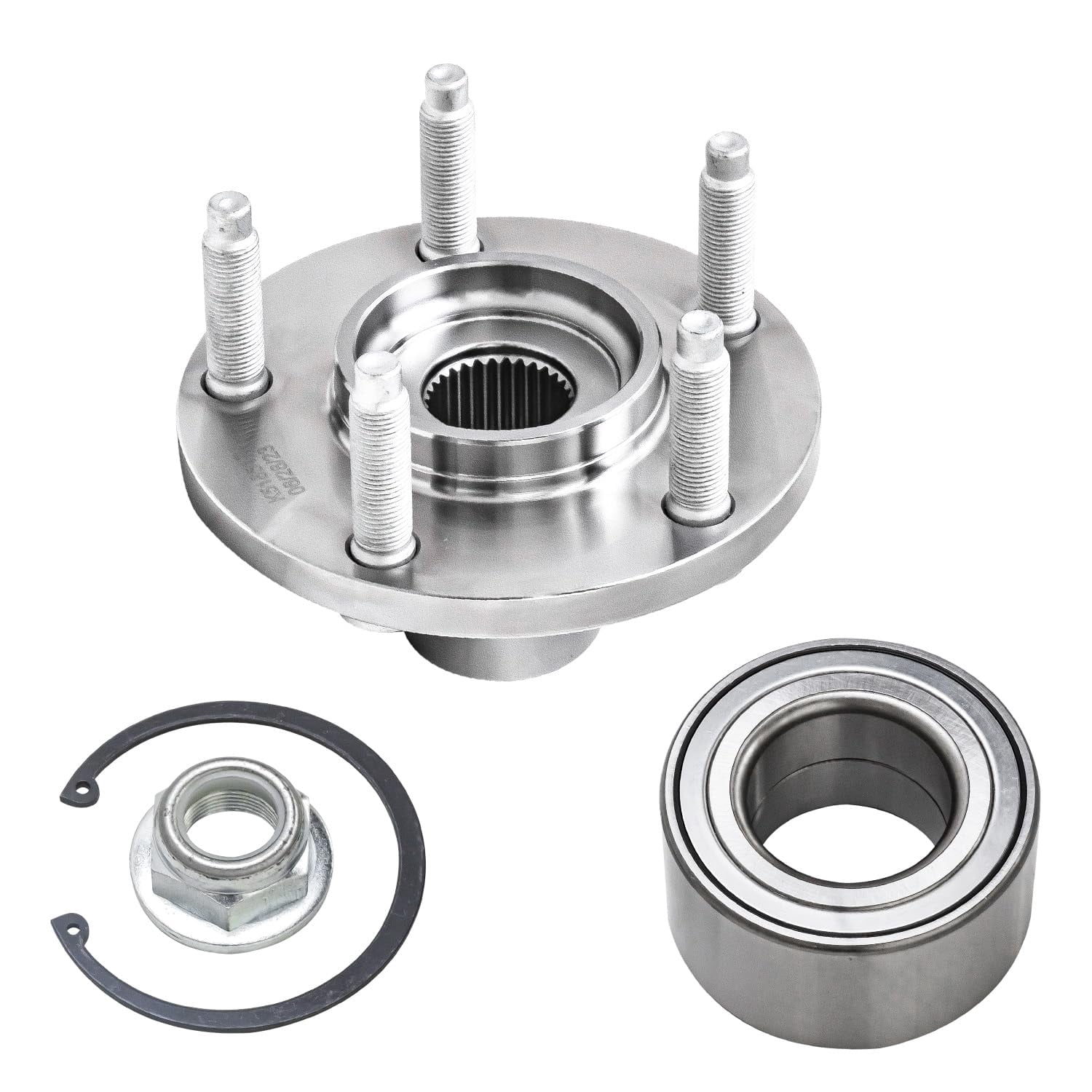 Detroit Axle - Front Wheel Bearings & Hubs Assembly Replacement for 2007 2008 2009 2010 Ford Edge Lincoln MKX - 2pc Set