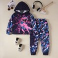 thumbnail image 2 of HCNTES Baby Boy Winter Clothes Toddler Boys Clothes Fall Winter Outfit Sets, Baby Boy 12 18 24 Months 2T 3T 4T 2Pcs Set 3D Dinosaur Print Casual Long Sleeved Hoodie Hoodie Pant Pant Suit, 2 of 9