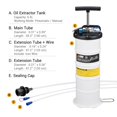 thumbnail image 2 of EWK Patented 6.5L Pneumatic/Manual Oil Extractor Pump for Automobile Fluids Vacuum Evacuation, 2 of 4