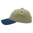 thumbnail image 3 of Decky 205 6 Panel Low Profile Relaxed Cotton Dad Hat-Khaki/Navy, 3 of 4