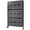 Black, variant on Tcbosik Outdoor Freestanding Metal Privacy Screen, Decorative Privacy Fence and Room Divider for Patio, Garden, Balcony, Backyard, 76"H x 48"W, Black