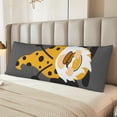 thumbnail image 2 of Fotbe Bee Gnome With Sunflower Funda para Almohada Corporal con Diseño, Funda de Microfibra Ultrasuave de 20x54 Pulgadas, Ropa de Cama Elegante, 2 of 7