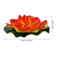 thumbnail image 2 of SHOWERORO 3Pcs Simulation Lotus Flowers Floating Decoration for Aquarium Pond and Pool Display, 2 of 6