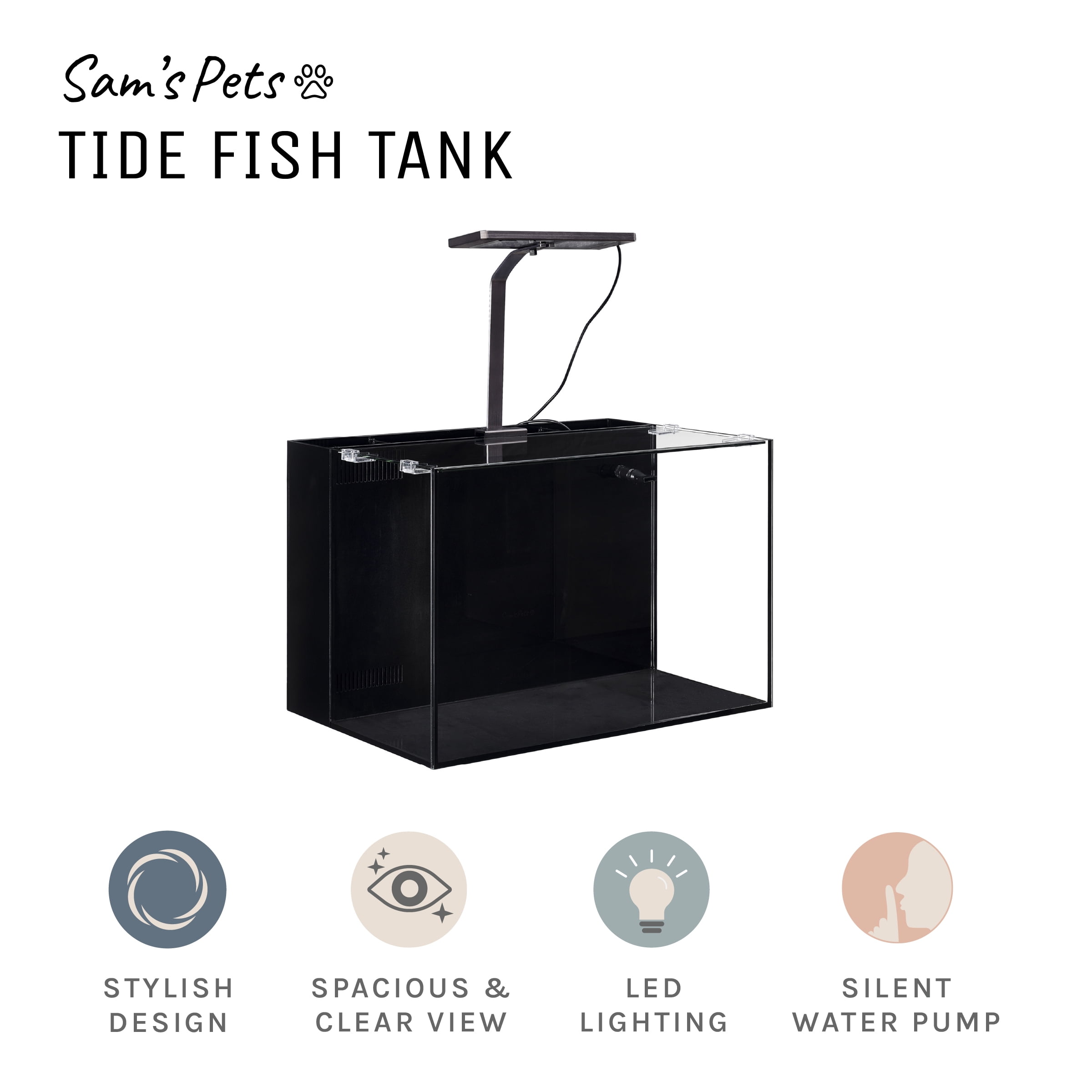 Sam's Pets Tide 11 Gallon Filtered  Fish Tank