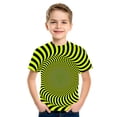 thumbnail image 2 of Boys Shirts Size 6 Fashion Cool 3D Graphic Short Sleeve T-Shirts Gift Trendy Kid Shirt Casual Crewneck Funny Printed Shirts Pullover Tops Daily Wear Z14-Green 12-13 Years, 2 of 3