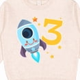 thumbnail image 3 of Inktastic Rocket Space Ship Happy Third Birthday Toddler Sweatshirt, 3 of 4