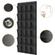 thumbnail image 3 of Zapatero colgante con 24 bolsillos, bolsillo de almacenamiento colgante, sobre la puerta, gabinete de pared, grandes bolsillos de malla negra para dormitorio, sala de estar, baño, 3 of 5