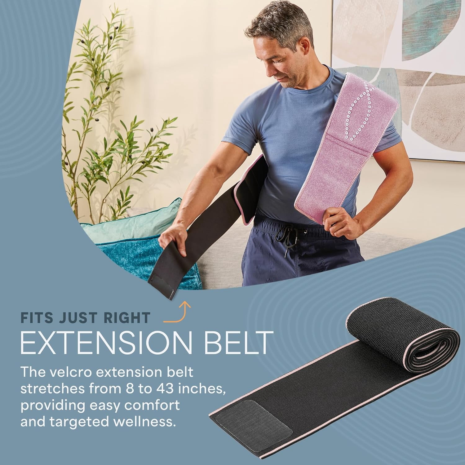 LifePro Red Light Lamp Belt – Portable Infrared & Near Infrared LED Wrap 660nm & 850nm – Pink