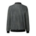 thumbnail image 5 of Duoif Veste Femme, Veste Décontractée Imprimée à la Mode pour Femmes, Cardigan à Fermeture Éclair, Gris m, 5 of 5