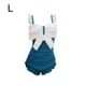 thumbnail image 5 of Eigraketly Modifique la cintura con estilo Conveniente vestido de una pieza con elasticidad Color sólido Poliéster Diseño clásico para mujer Traje de baño Azul, 1 L, 5 of 6
