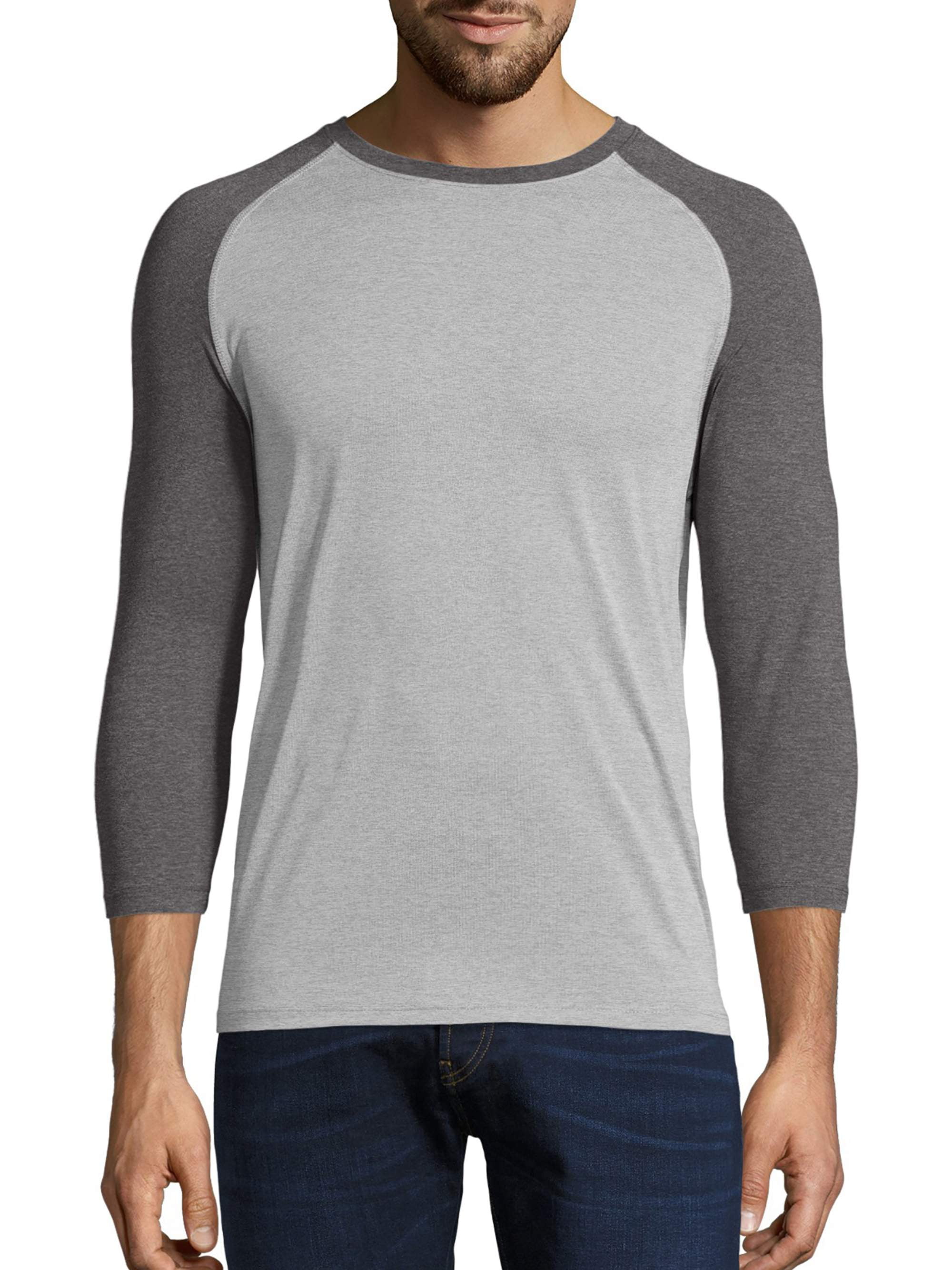 Photo 1 of Hanes Men's and Big Men's Performance Baseball Tee, Up To Size XL