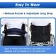 thumbnail image 5 of 1 cinturón de seguridad para silla de ruedas, correas de sujeción médica, arnés de seguridad para el cuidado de los pacientes, correa para silla abdominal para ancianos (azul), 5 of 5