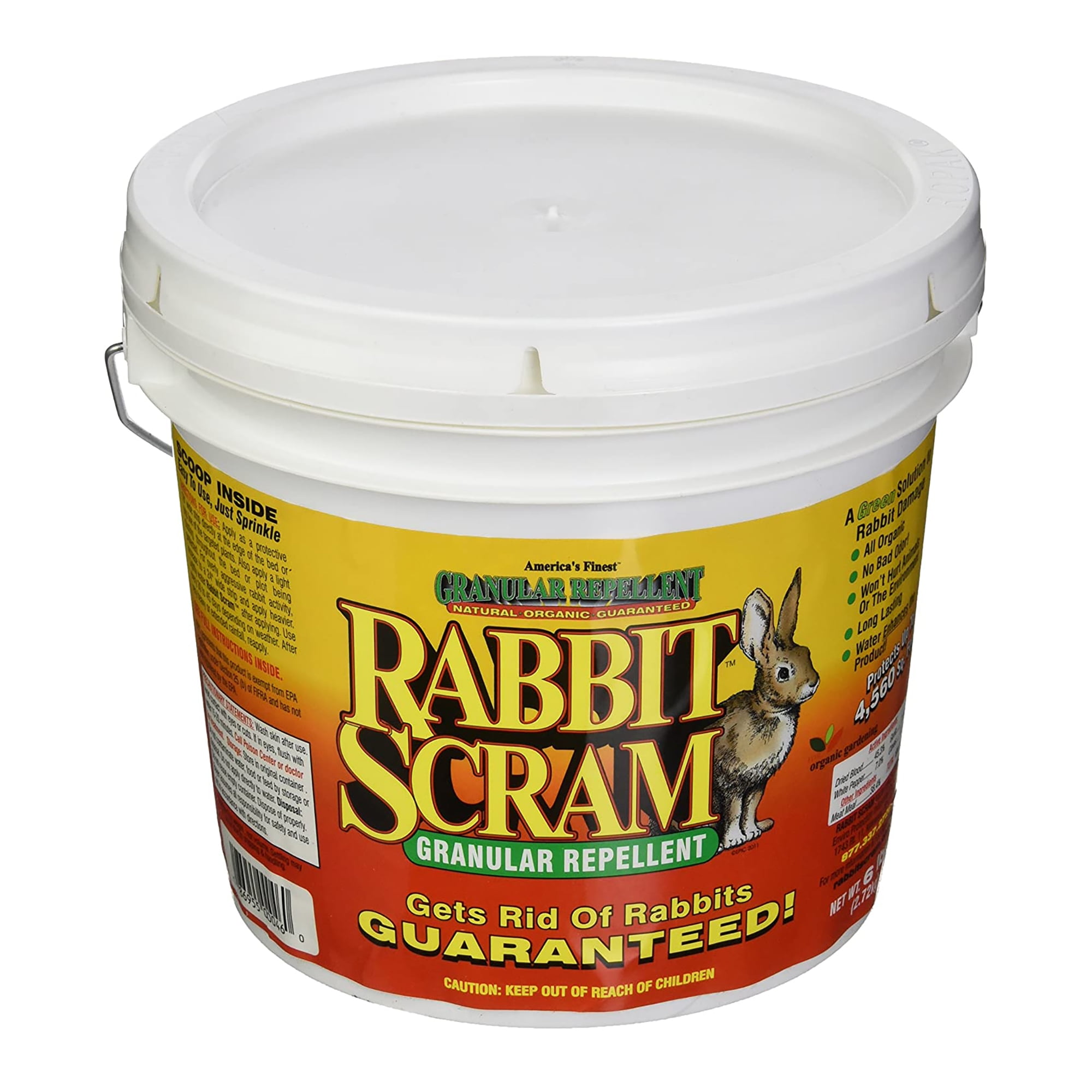 EPIC Rabbit Scram All Natural Granular Direct Barrier Repellent, 6 Pounds