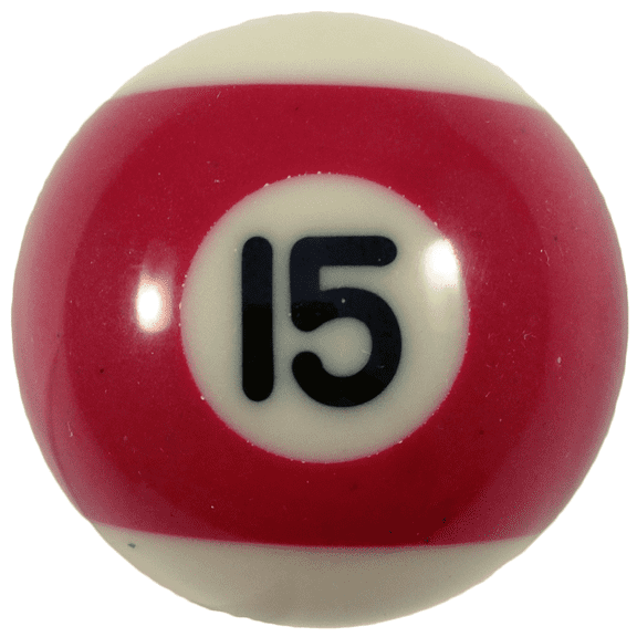1-1/2" Mini Pool Ball Individual Replacement - #15 Ball