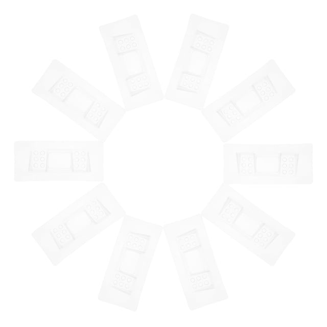 HAMPPLIES 10Ud Soportes De Plástico Para Estantes Adhesivos Sin Perforar Uso En Hogar