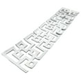 thumbnail image 3 of Bergamo Art 28" Decorative Handmade Aluminum Modern Tray in White, 3 of 5