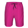 thumbnail image 3 of Logiee Darkmagenta Print Mens Swim Trunks Quick Dry Board Shorts,Breathable Hawaii Beach Shorts Swimwear Bathing Suits-Medium, 3 of 6