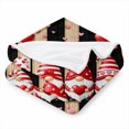 thumbnail image 2 of SPXUBZ Christmas Gnome Pattern Flannel Blanket Soft Plush Throw Blanket Holiday Decor Cozy Warm Blanket for Home Sofa Bed 50"x40", 2 of 5