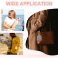 thumbnail image 7 of Uxcell Mini Backpack Cute Cosmetic Bag for Women PU Leather Creative Keychain Brown, 7 of 7